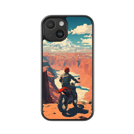 Mountain & Canyon Phone Case - Dirt Bike Adventure Design Metal Case