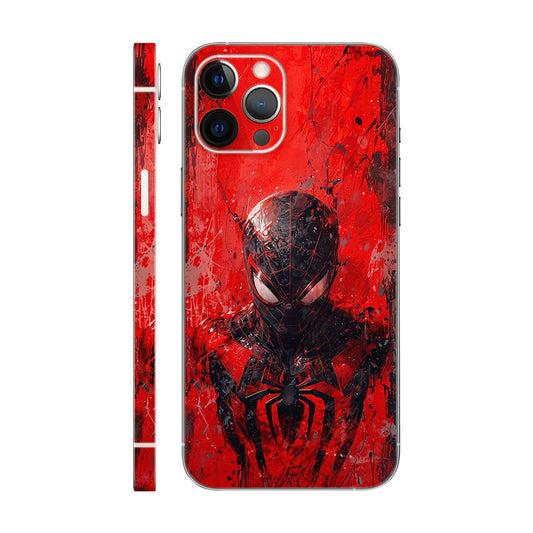Miles Morales Spider-Man Phone Case - Red Splatter Art Design 6D Skin