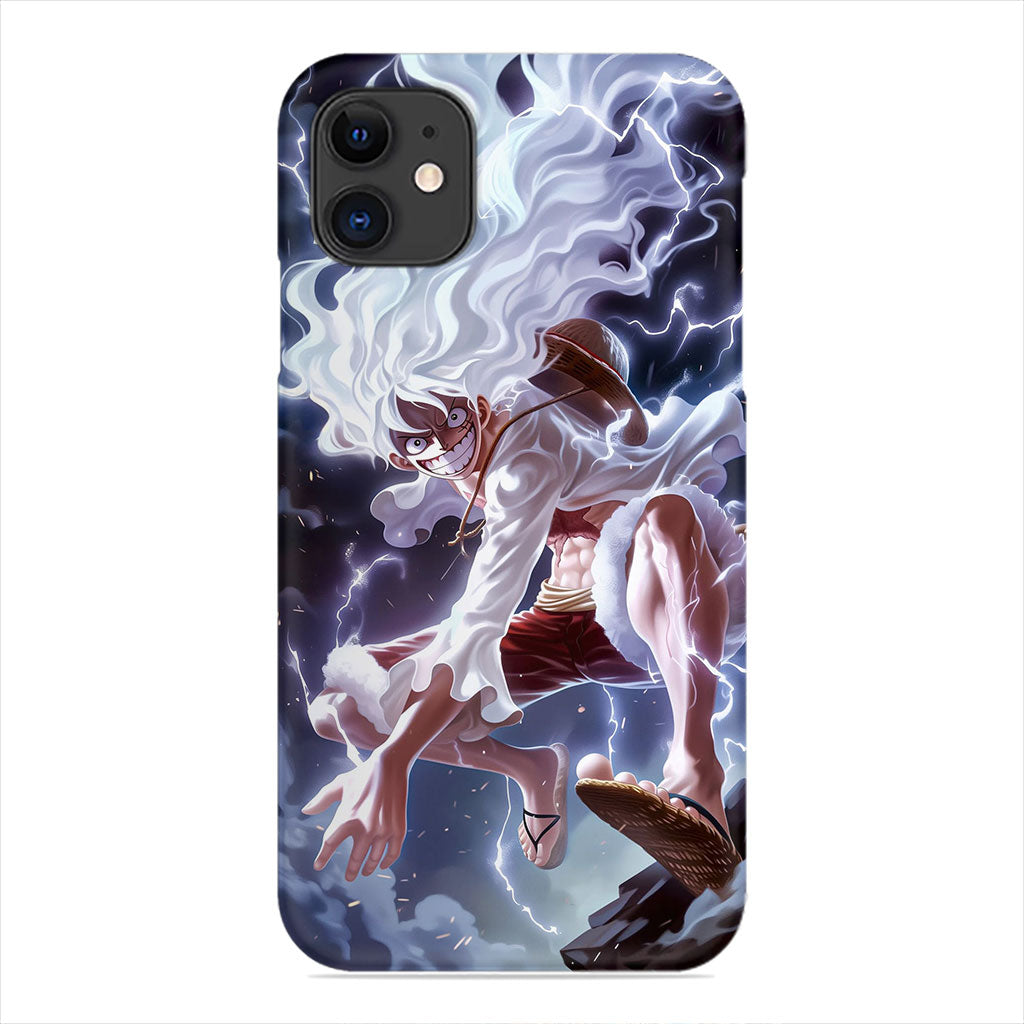 Luffy Gear 5 Phone Case - Lightning Power Design