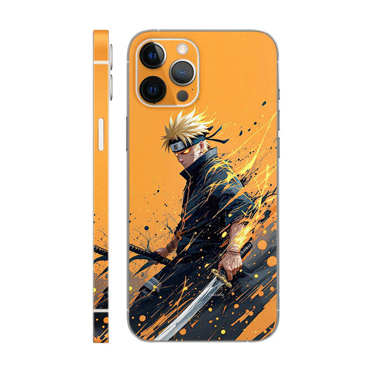 Blonde Ninja Phone Case - Katana Splatter Art Design 6D Skin