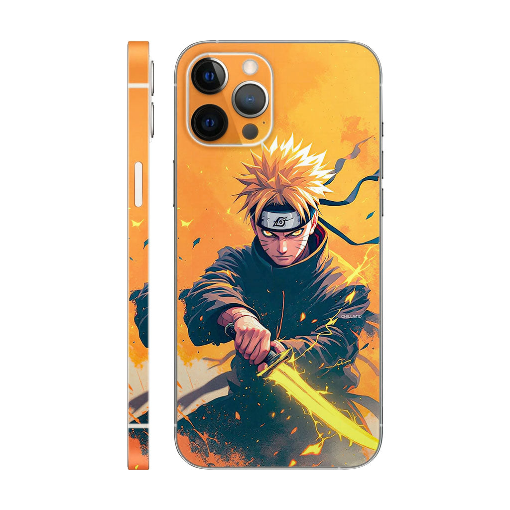 Naruto Phone Case - Glowing Katana Design 6D Skin