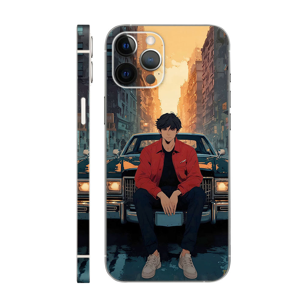 Urban Character Phone Case - Classic Car Sunset Design 6D Skin