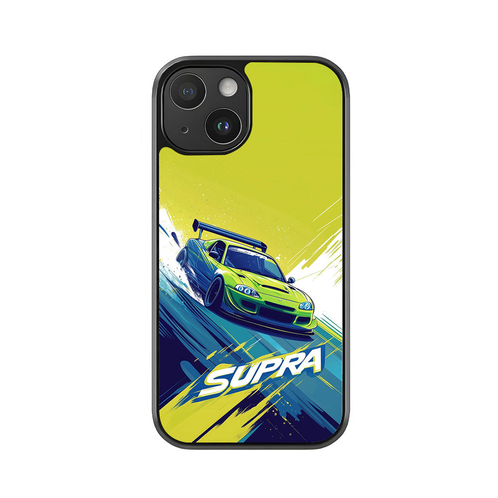 Toyota Supra Phone Case - Dynamic Race Car Design Metal Case