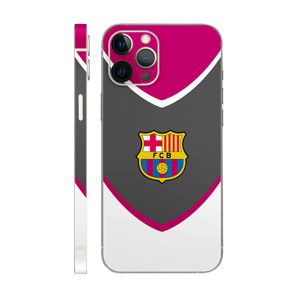 FC Barcelona Phone Case - Team Crest V-Shape Design 6D Skin