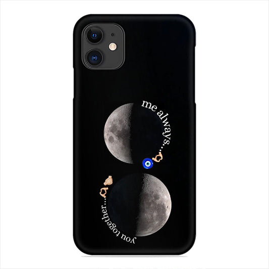 Moon Phase Phone Case - Evil Eye & Quote Design