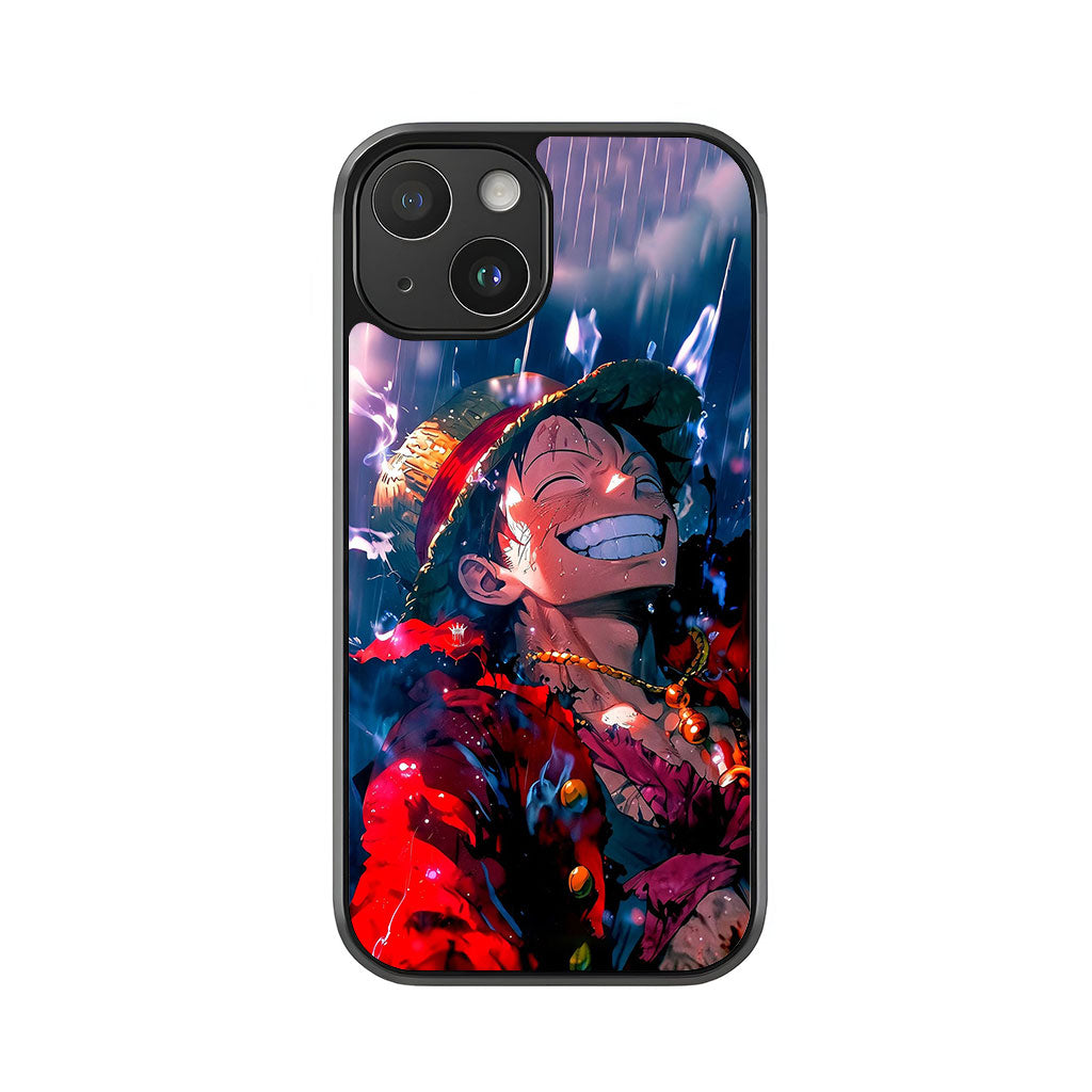 Luffy Phone Case - Happy Rain Art Design Metal Case
