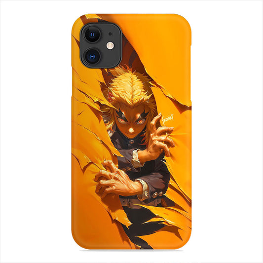 Rengoku Demon Slayer Phone Case - Breaking Through Art Design