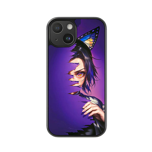 Shinobu Demon Slayer Phone Case - Butterfly Art Design Metal Case