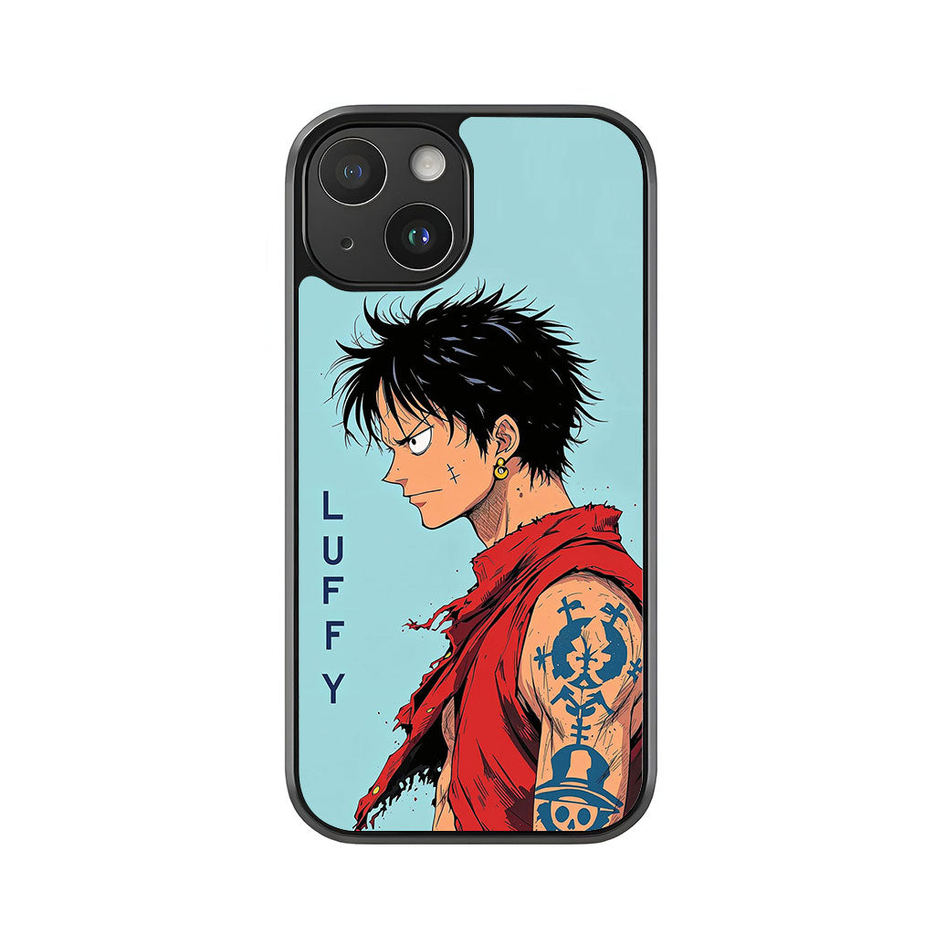 Luffy Phone Case - Arm Tattoo & Scar Design Metal Case