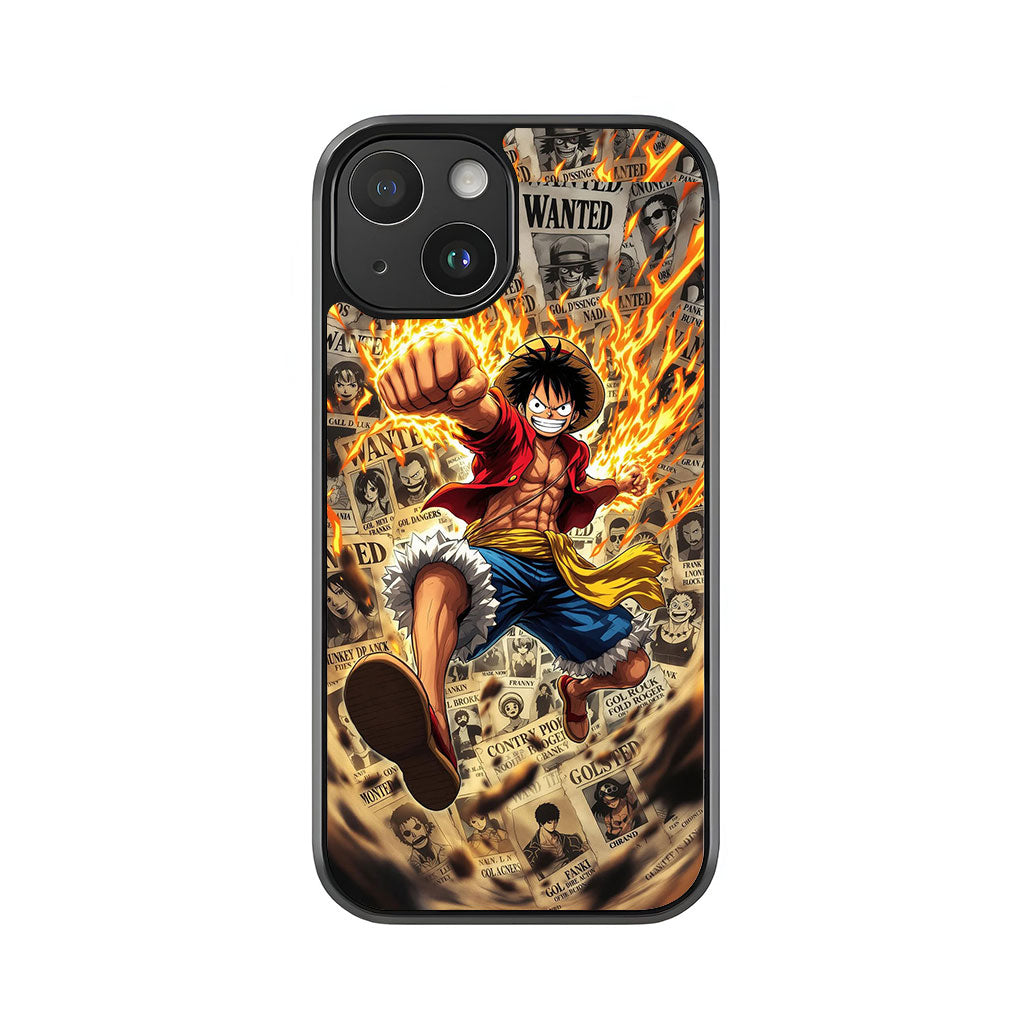 Luffy Phone Case - Wanted Poster Action Design Metal Case
