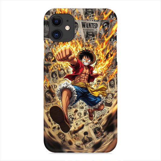 Luffy Phone Case - Wanted Poster Action Design
