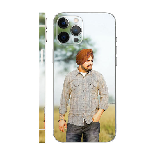 Sidhu Moose Wala Phone Case - Turban & Field Photo Design 6D Skin