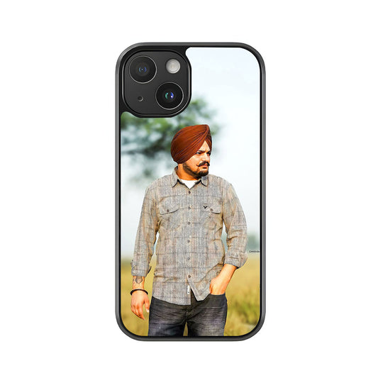 Sidhu Moose Wala Phone Case - Turban & Field Photo Design Metal Case