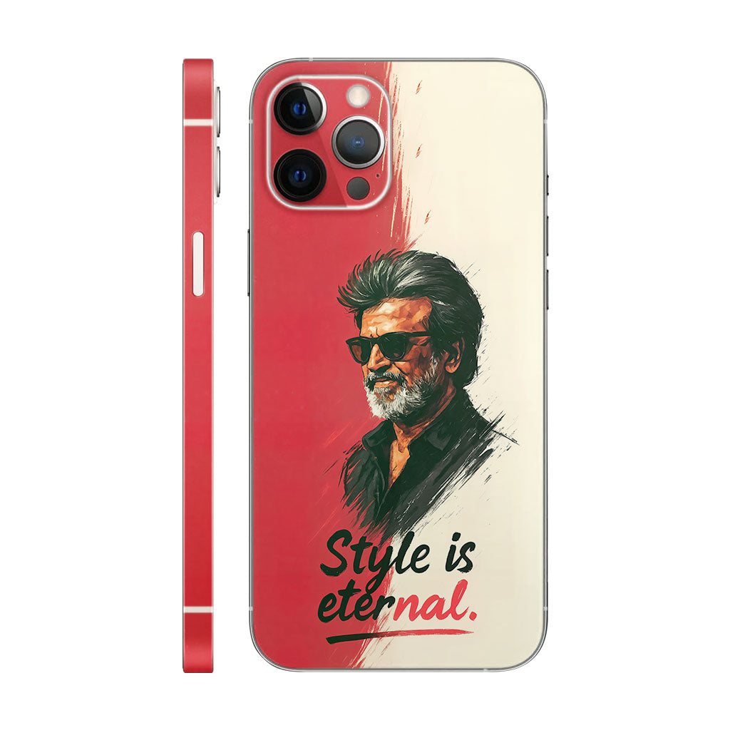 Rajinikanth Phone Case - Style is Eternal Design 6D Skin