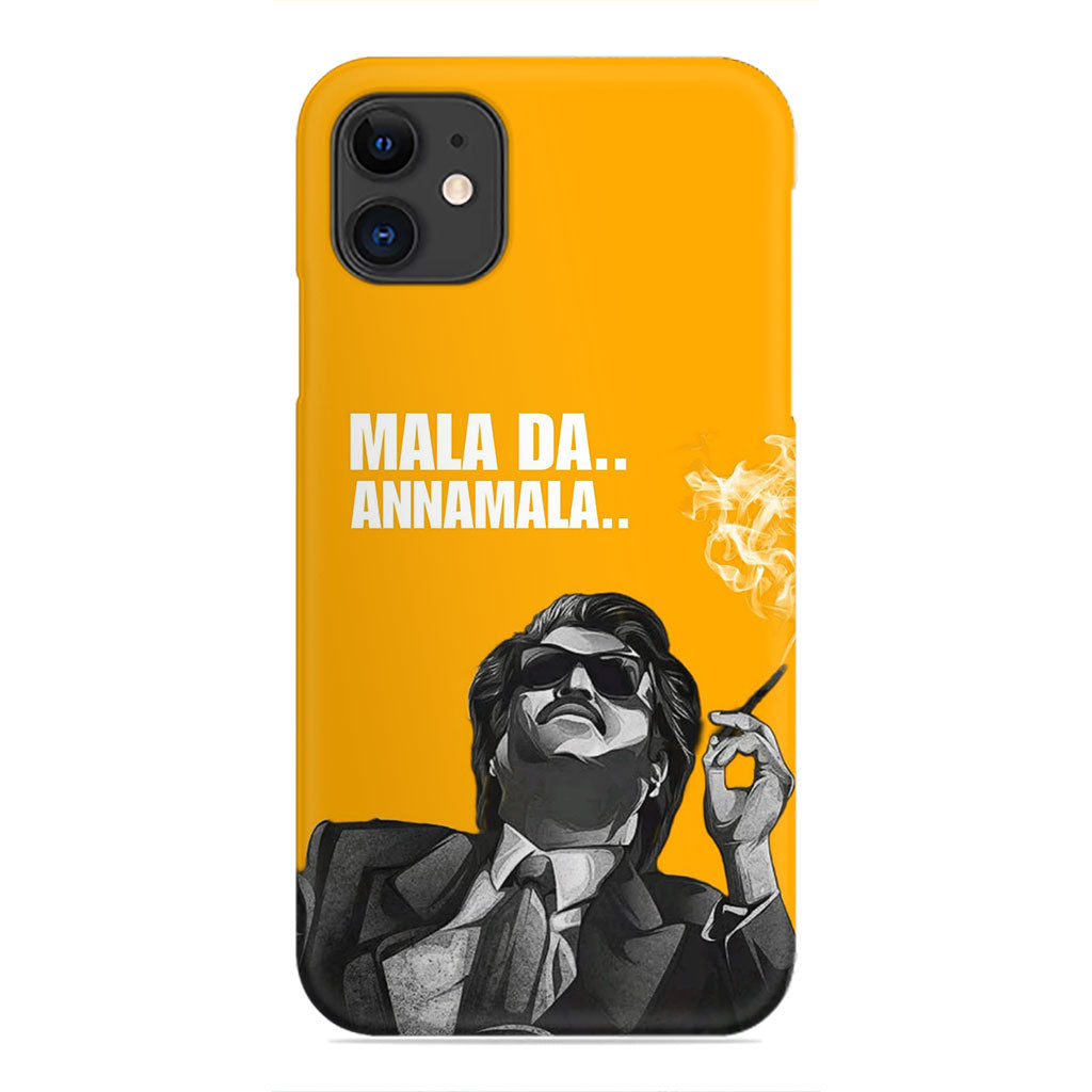 Rajinikanth Phone Case - 'Mala Da..' Yellow Design