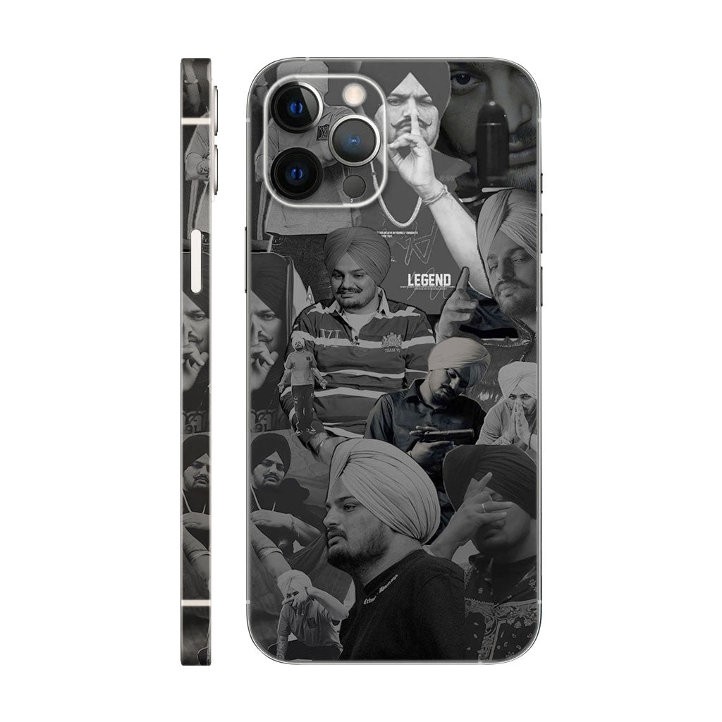 Sidhu Moose Wala Phone Case - 'LEGEND' Photo Collage Design 6D Skin