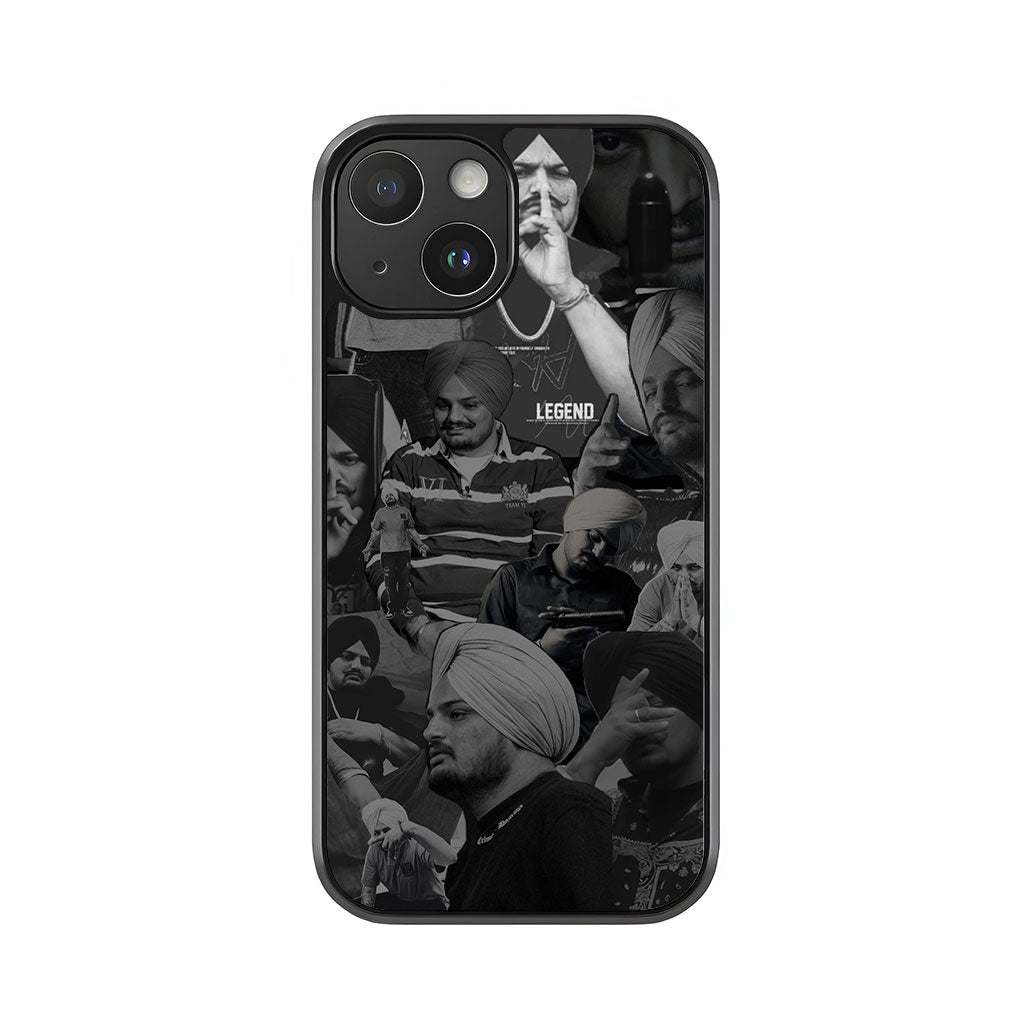 Sidhu Moose Wala Phone Case - 'LEGEND' Photo Collage Design Metal Case