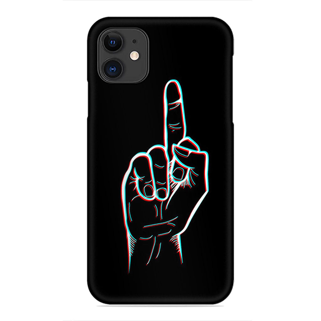 Bold Statement: Glitch Art Gesture Phone Case