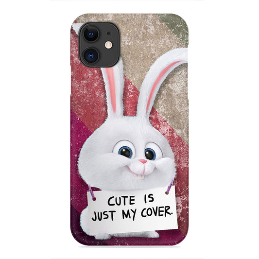 Deceptively Adorable – Bunny with an Attitude Phone Case