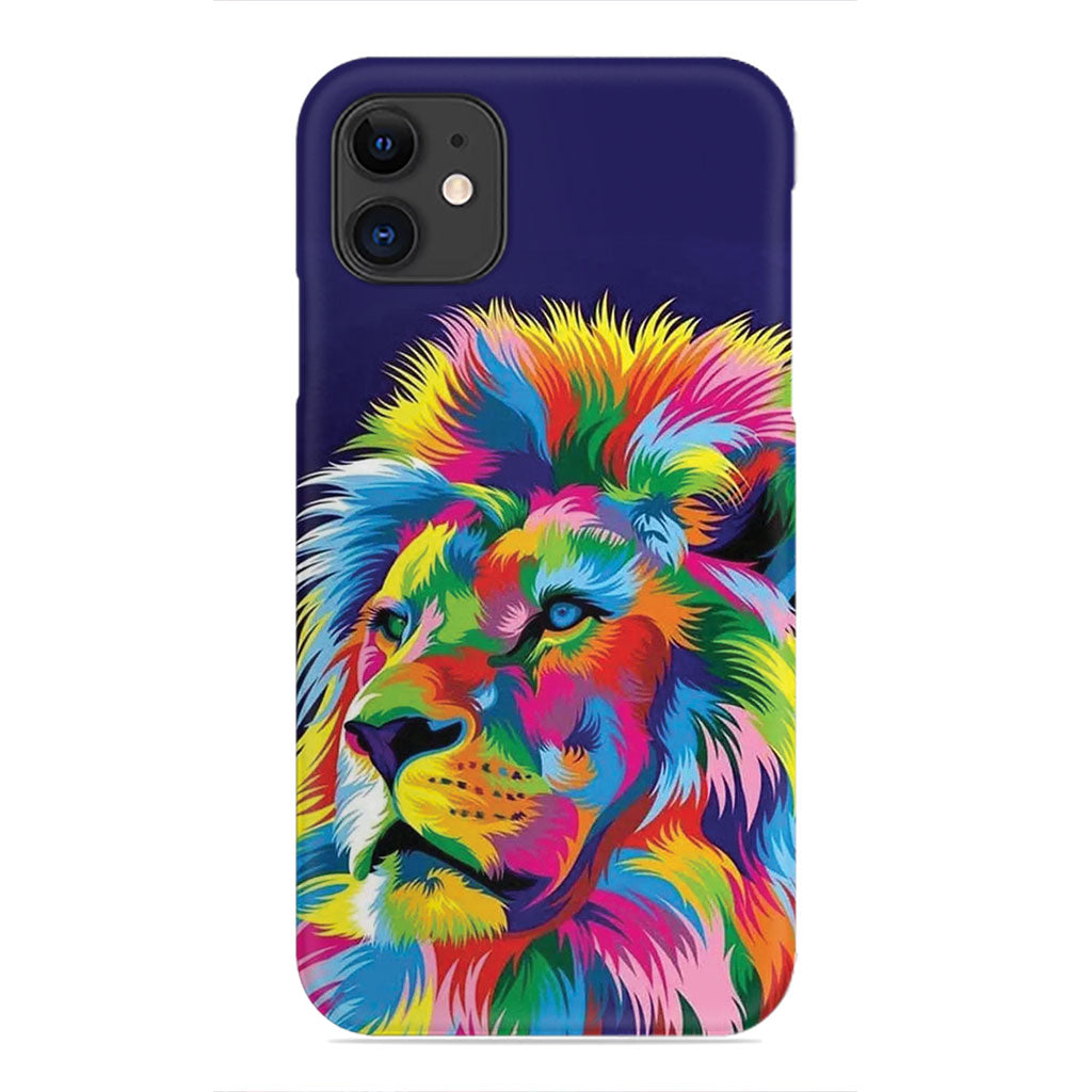 Vibrant Majesty: Abstract Lion Phone Case