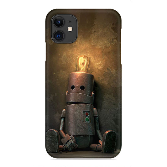 Lonely Spark: The Pensive Robot Phone Case