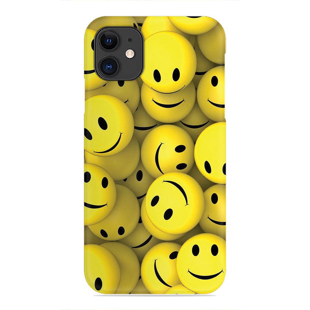 Yellow Smiley Faces – 3D Happy Vibes Phone Case