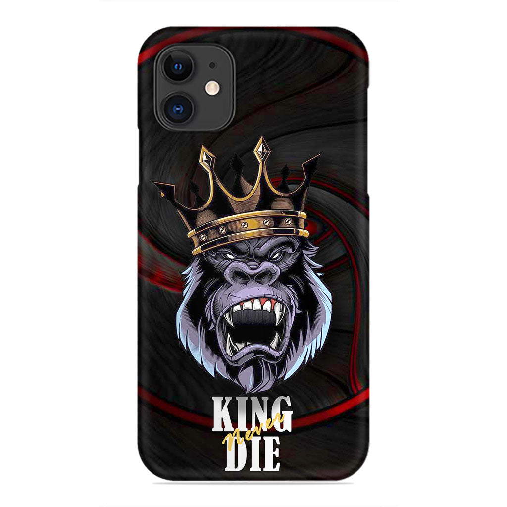 Fearless Reign: King Never Dies Gorilla Phone Case