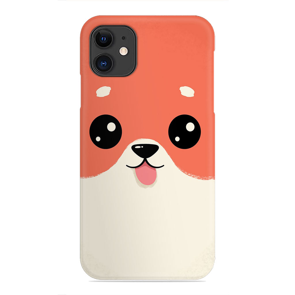 Cute Cartoon Shiba – Adorable Puppy Face Case