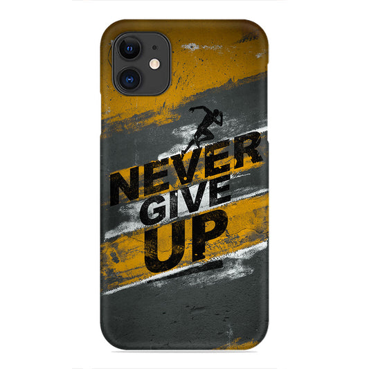 Never Give Up – Motivational Runner Case Design