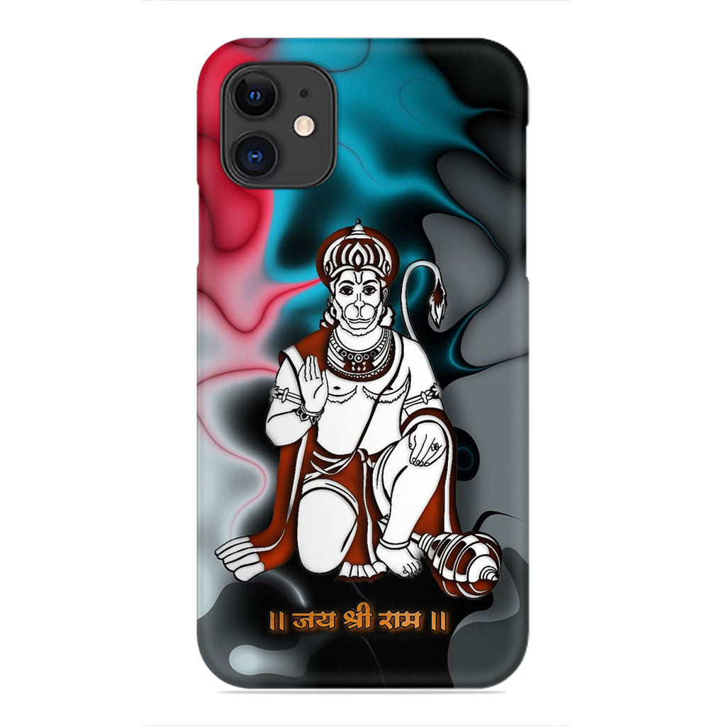 Divine Strength – Lord Hanuman with Jai Shri Ram Phone Case