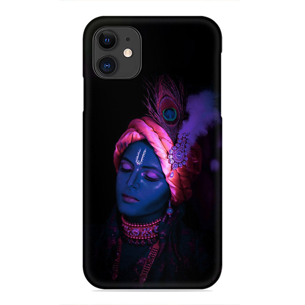 Divine Serenity – Lord Krishna in Meditative Grace Phone Case