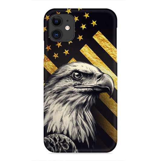 Majestic Bald Eagle with Golden American Flag Design – Patriotic Power Case