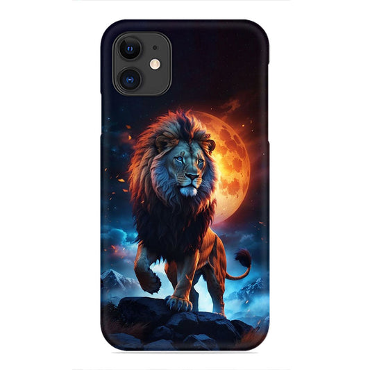 Majestic Roar – The Lion Under the Blood Moon Phone Case
