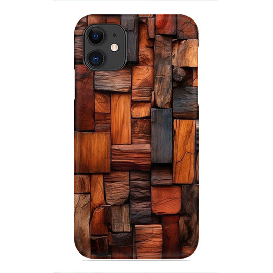 Rustic Geometry – Artistic Wooden Block Pattern Phone Case
